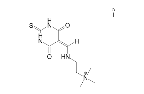 2-{[(4,6-dioxo-2-thioxotetrahydro-5(2H)-pyrimidinylidene)methyl]amino}-N,N,N-trimethylethanaminium iodide