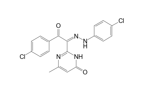 2-[N-(4-chlorophenyl)-2-oxo-2-(4-chlorophenyl)-ethanehydrazonoyl]-6-methyl-4(3H)-pyrimidinone