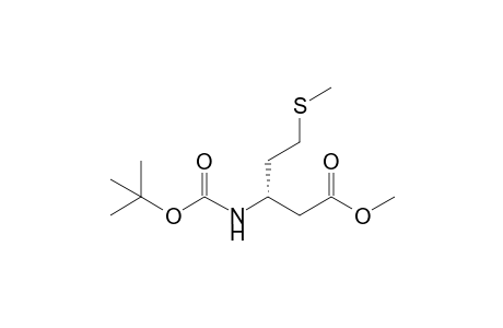 Methyl (S)-3-{[(tert-Butoxy)carbonyl]amino}-5-(methylsulfanyl)pentanoate