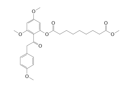 2,4-Dimethoxy-6-[8-(methoxycarbonyl)octanoyloxy]phenyl 4-methoxybenzyl ketone