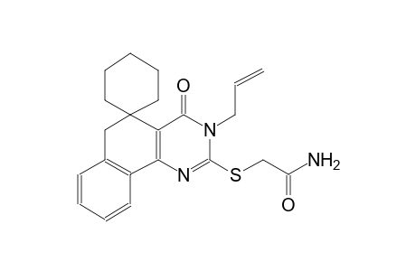 2-((3-allyl-4-oxo-4,6-dihydro-3H-spiro[benzo[h]quinazoline-5,1'-cyclohexan]-2-yl)thio)acetamide