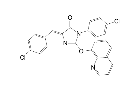 5-(4-Chlorobenzylidene)-3-(4-chlorophenyl)-2-(8-quinolinoxy)-4H-imidazolin-4-one