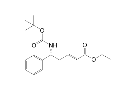 Isopropyl (R,E)-5-((tert-butoxycarbonyl)amino)-5-phenylpent-2-enoate