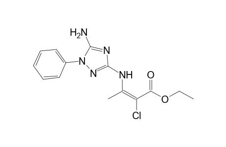 (E)-Ethyl 3-(5-amino-1-phenyl-1H-1,2,4-triazol-3-ylamino)-2-chlorobut-2-enoate
