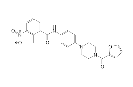 N-{4-[4-(2-furoyl)-1-piperazinyl]phenyl}-2-methyl-3-nitrobenzamide