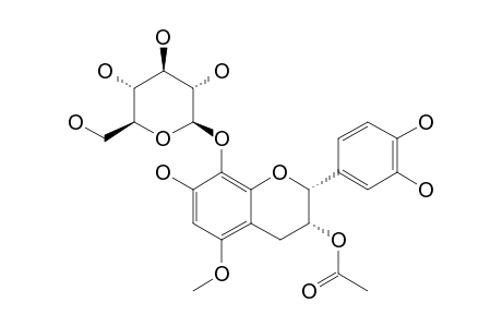 BARBATOFLAVAN;3-ACETYL-5-METHOXY-7,3',4'-TRIHYDROXY-8-O-GLUCOSIDE-FLAVAN-3-OL