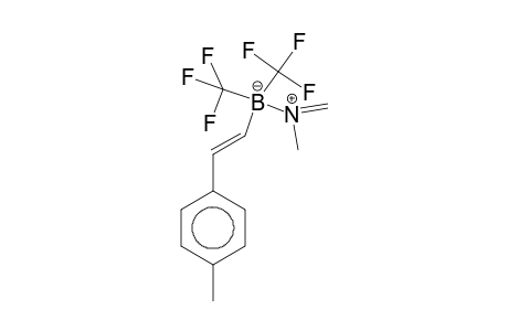 Methyl methyleneaminato[2-(E)-(4-methylphenyl)ethenyl]bis(trifluoromethyl)birinate