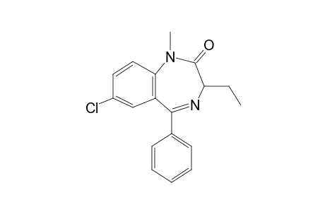 1,4-Benzodiazepin-2(1H,3H)-one, 7-chloro-3-ethyl-1-methyl-5-phenyl-