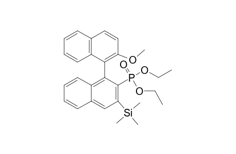 (S)-DIETHYL-3-TRIMETHYLSILYL-2-(2'-METHOXY-1,1'-BINAPHTHYL)-PHOSPHONATE