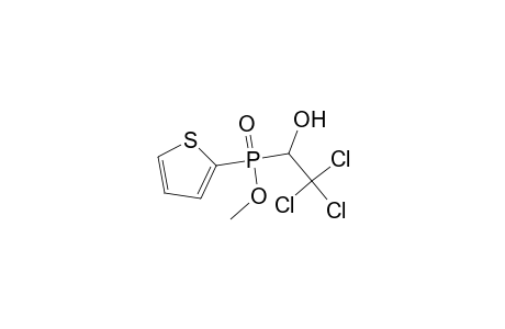 Phosphinic acid, 2-thienyl(2,2,2-trichloro-1-hydroxyethyl)-, methyl ester