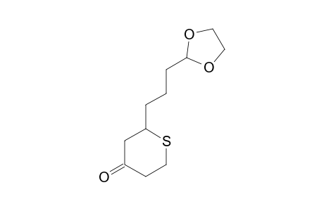 2-[3-(1,3-DIOXOLAN-2-YL)-PROPYL]-TETRAHYDRO-4-H-THIOPYRAN-4-ONE