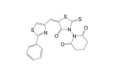 3-(2',6'-Dioxopiperidin-1'-yl)-5-{(2'-phenyl-1',3'-thiazol-4'-yl)methylene}-2-thioxothiazolidin-4-one