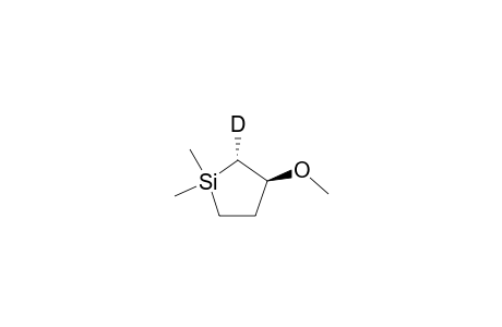 trans-1,1-Dimethyl-2-deuterio-3-methoxysilacyclopentane