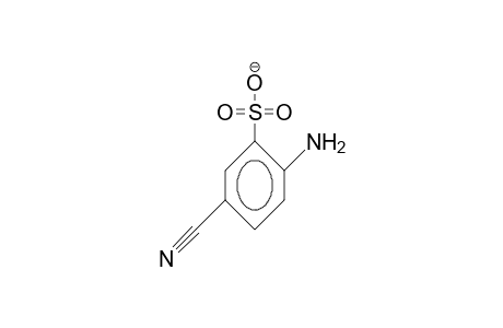 2-Amino-5-cyano-benzenesulfonate anion