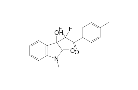 3-(1,1-difluoro-2-(p-methylphenyl)2-oxoethyl)-3-hydroxy-1-methyl indol-2-one
