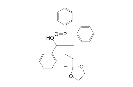 5-Diphenylphosphinoyl-6-hydroxy-5-methyl-6-phenylhexane-2-one ethylene acetal