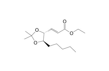 (E)-3-[(4R,5R)-2,2-dimethyl-5-pentyl-1,3-dioxolan-4-yl]-2-propenoic acid ethyl ester