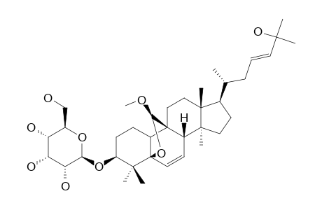 GOYAGLYCOSIDE-B;(19R)-METHOXY-5-BETA,19-EPOXYCUCURBITA-6,23-DIENE-3-BETA,25-DIOL-3-O-BETA-D-ALLOPYRANOSIDE