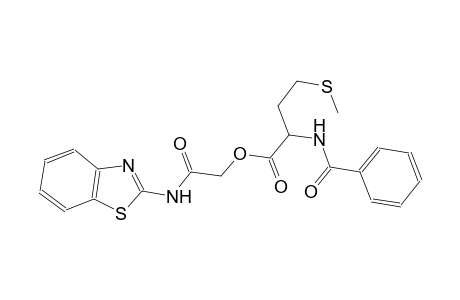 2-(1,3-benzothiazol-2-ylamino)-2-oxoethyl 2-(benzoylamino)-4-(methylsulfanyl)butanoate