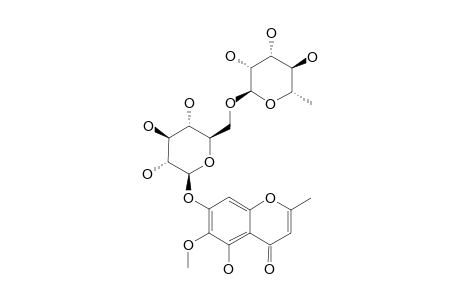 5-HYDROXY-6-METHOXY-2-METHYLCHROMONE-7-O-RUTINOSIDE