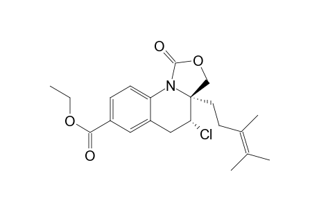 (3aS*,3R*)-4-Chloro-3a-(3,4-dimethyl-3-pentenyl)-7-ethoxycarbonyl-9b-aza-2-oxabenzo[q]perhydroinden-1-one