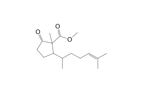 Methyl 2-oxo-1-methyl-5-(1,5-dimethylhex-4-en-1-yl)cyclopentanecarboxylate