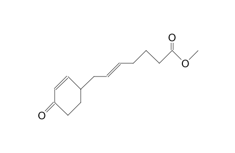 7-(4-Oxo-2-cyclohexen-1-yl)-trans-5-heptenoic acid, methyl ester