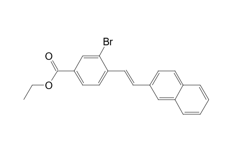 Ethyl 3-bromo-4-(trans-2-(2-naphthyl)ethenyl)benzoate