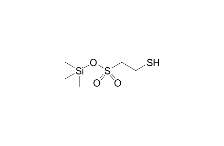 2-Mercaptoethanesulfonic acid, 1TMS