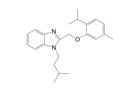 1-(3-Methylbutyl)-2-[(5-methyl-2-propan-2-yl-phenoxy)methyl]benzimidazole