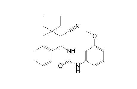 urea, N-(2-cyano-3,3-diethyl-3,4-dihydro-1-naphthalenyl)-N'-(3-methoxyphenyl)-