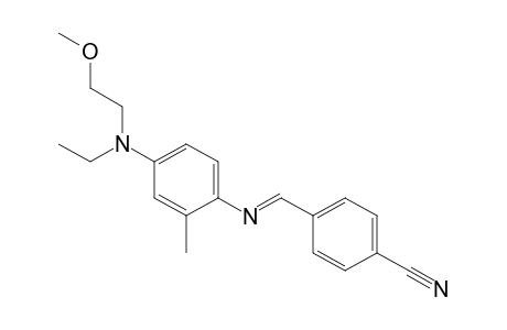 Benzonitrile, 4-[[[4-[ethyl(2-methoxyethyl)amino]-2-methylphenyl]imino]methyl]-