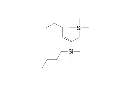 (E)-1-(Trimethylsilyl)-2-[(dimethylbutyl)silyl]hex-2-ene