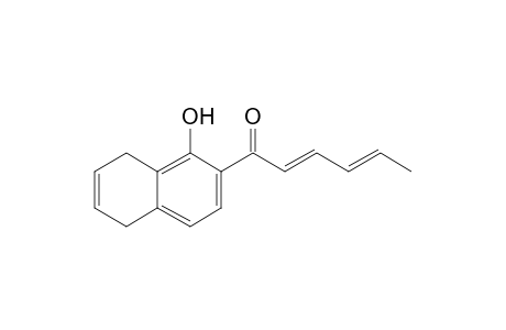2-(2,4-Hexadienoyl)-5,8-dihydro-1-naphthol