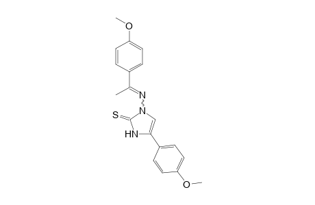 4-(4-Methoxyphenyl)-1-[1-(4-methoxyphenyl)ethyleneamino]-1,3-dihydroimidazole-2-thione