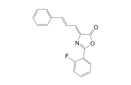 (4Z)-2-(2-fluorophenyl)-4-[(E)-3-phenylprop-2-enylidene]-1,3-oxazol-5-one