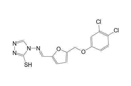 4-[((E)-{5-[(3,4-dichlorophenoxy)methyl]-2-furyl}methylidene)amino]-4H-1,2,4-triazole-3-thiol