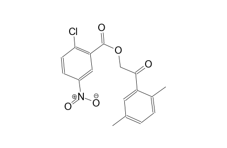 2-(2,5-dimethylphenyl)-2-oxoethyl 2-chloro-5-nitrobenzoate