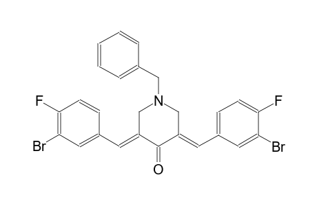 (3E,5E)-1-benzyl-3,5-bis(3-bromo-4-fluorobenzylidene)-4-piperidinone