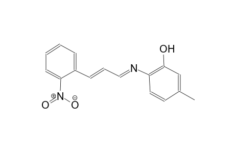 phenol, 5-methyl-2-[[(E,2E)-3-(2-nitrophenyl)-2-propenylidene]amino]-