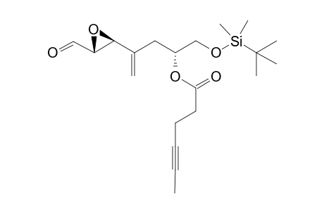 [R]-1-[(t-Butyldimethylsilyl)oxy]-4-[3''-formyloxiran-2"-yl]-pent-4-en-2-yl Hex-4'-ynoate