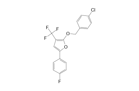 2-(4-CHLOROBENZYLOXY)-5-(4-FLUOROPHENYL)-3-TRIFLUOROMETHYLFURAN