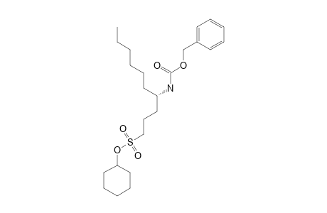 CYCLOHEXYL-(R)-(-)-4-(BENZYLOXYCARBONYLAMINO)-DECANESULFONATE