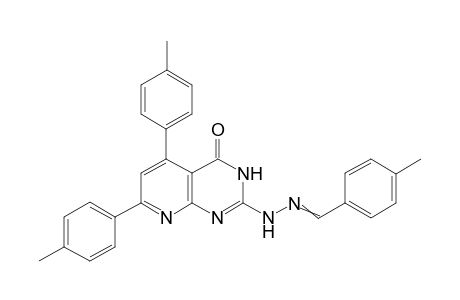 2-(2-(4-Methylbenzylidene)hydrazinyl)-5,7-di-p-tolylpyrido[2,3-d]pyrimidin-4(3H)-one