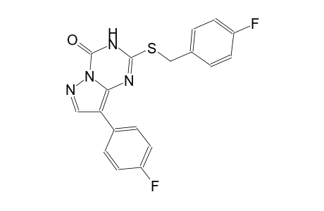 pyrazolo[1,5-a][1,3,5]triazin-4(3H)-one, 8-(4-fluorophenyl)-2-[[(4-fluorophenyl)methyl]thio]-