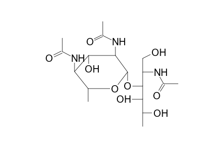 2-ACETAMIDO-2-DEOXY-3-O-(BETA-D-DI-N-ACETYLBACYLLOSAMINYL)-L-FUCOL