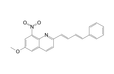 6-Methoxy-8-nitro-2-[(1E,3E)-4-phenylbuta-1,3-dienyl]quinoline