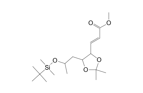 4-O-[tert-Butyl(dimethyl)silyl]-3,5-dideoxy-1-c-[(1E)-3-methoxy-3-oxo-1-propenyl]-1,2-O-(1-methylethylidene)pentitol