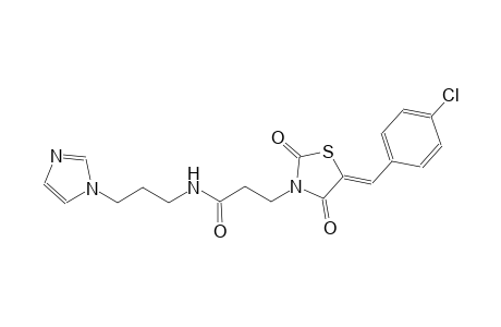 3-thiazolidinepropanamide, 5-[(4-chlorophenyl)methylene]-N-[3-(1H-imidazol-1-yl)propyl]-2,4-dioxo-, (5Z)-