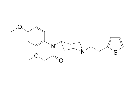 2-Methoxy-N-4-methoxyphenyl-N-(1-[2-(thiophen-2-yl)ethyl]piperidin-4-yl)acetamide
